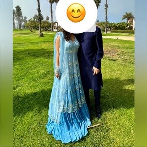 Light blue anarkali - from seasons India